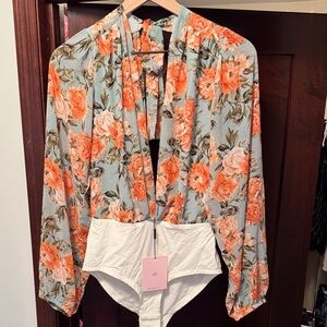 Floral Long Sleeve Bodysuit